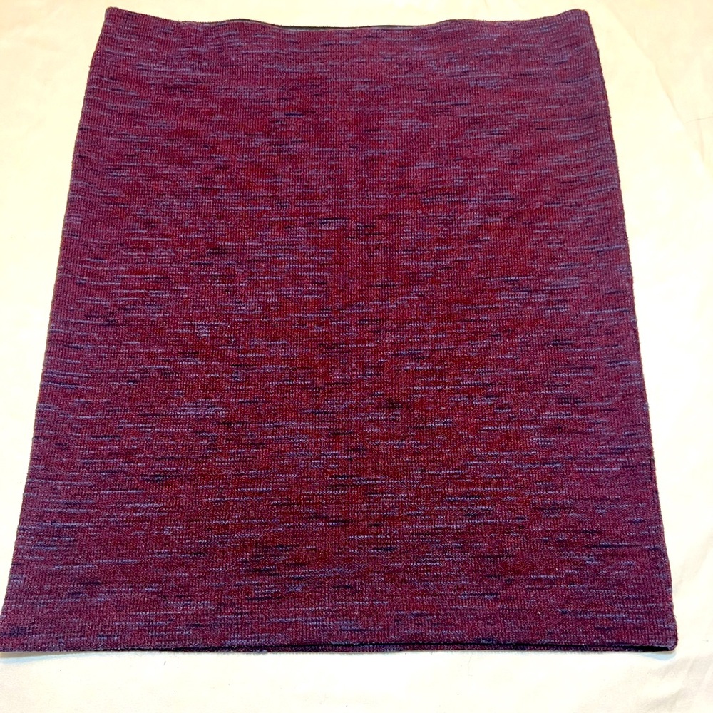 LOFT, WOMENS XL PURPLE TWEED LOOK, STRETCH KNEE LENGTH PENCIL SKIRT